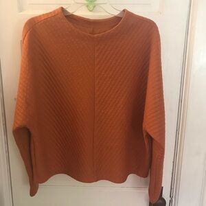 A New Day Quilted Orange Top